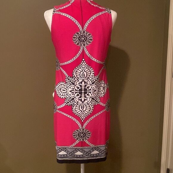 Sandra Darren Pink Sleeveless Dress Size 8 - Picture 6 of 10